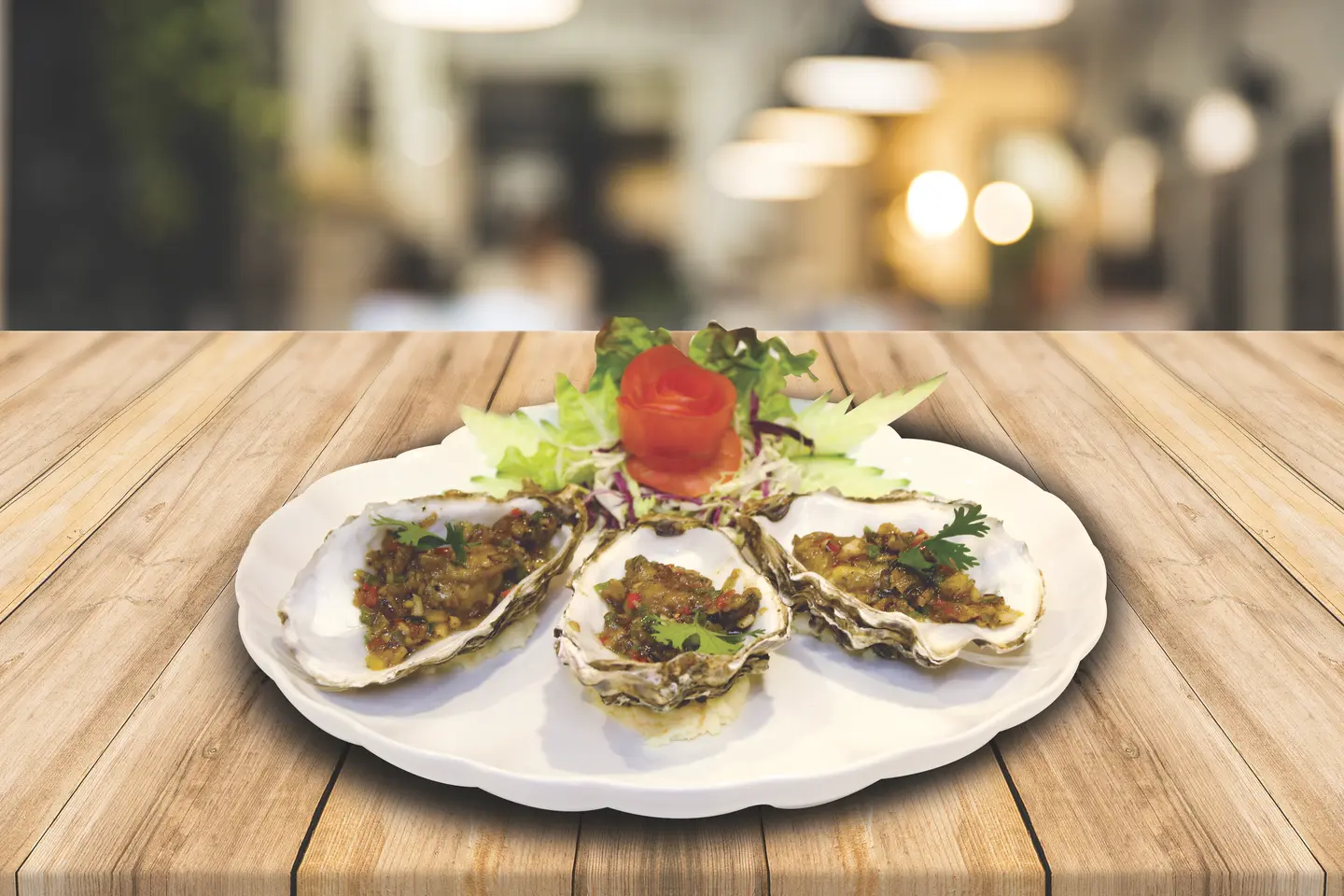 (Three Teaser Sauce Oyster (3pcs