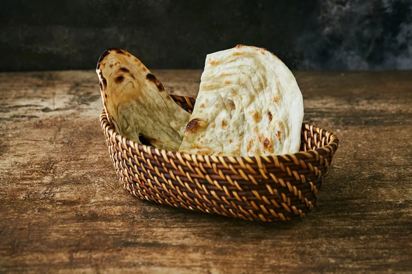 خبز النان بالزبدة