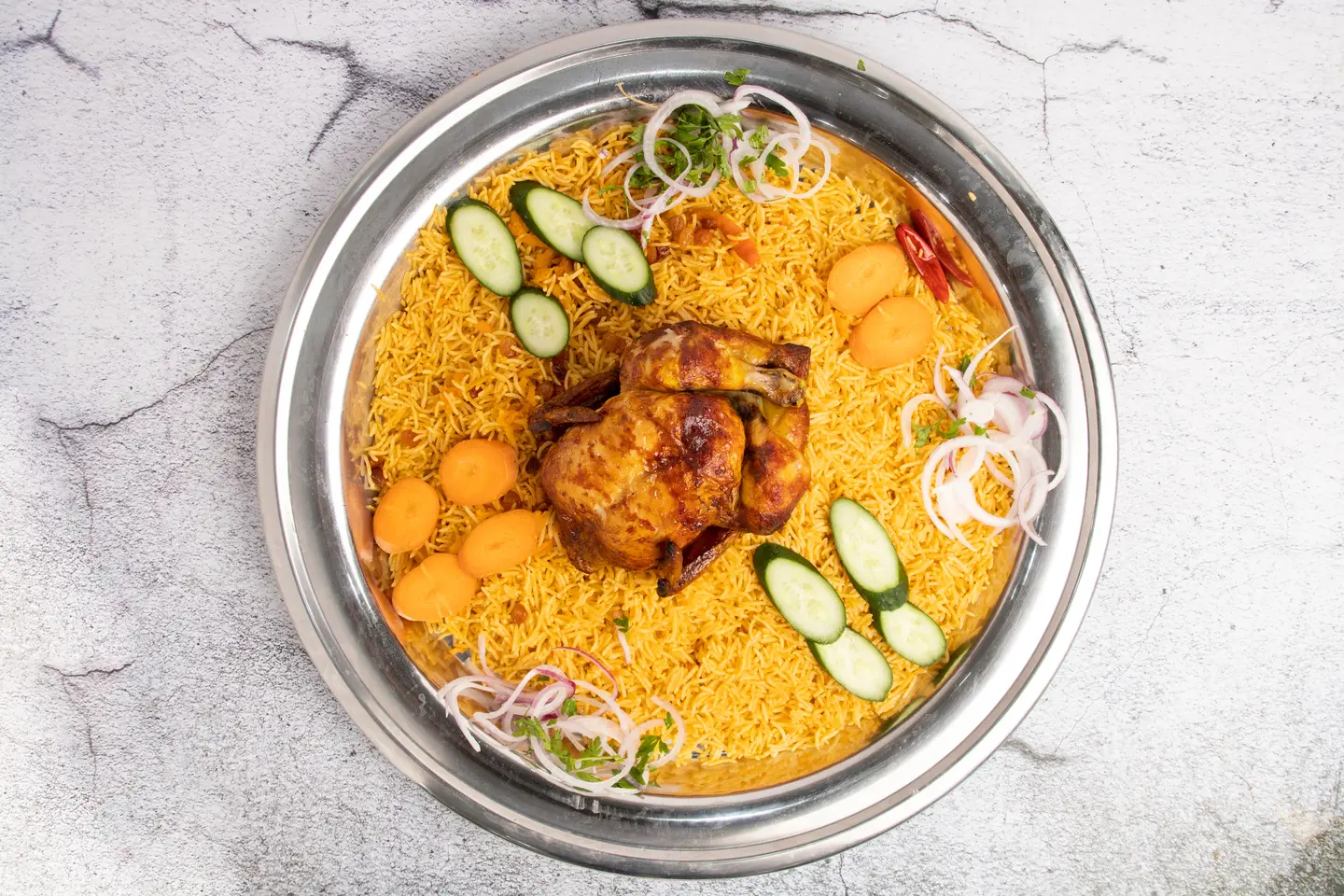 Whole Chicken Grill With Rice