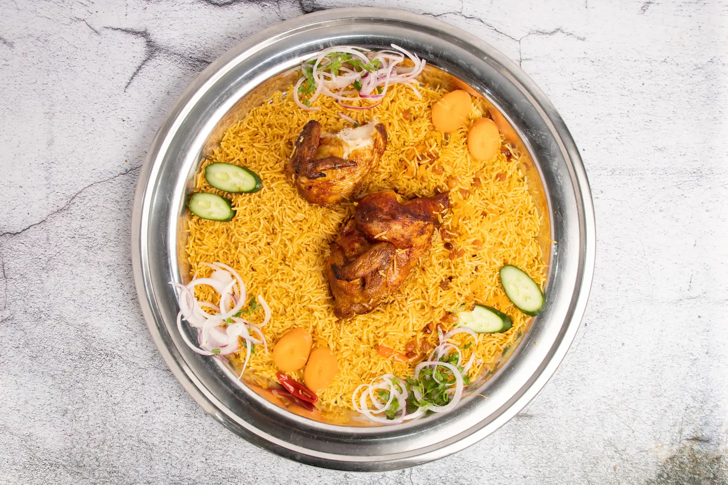 Chicken Quarter Grill With Rice