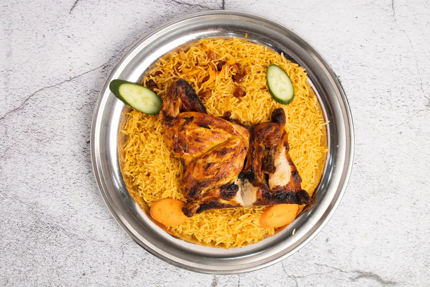 Half Chicken Charcoal With Rice