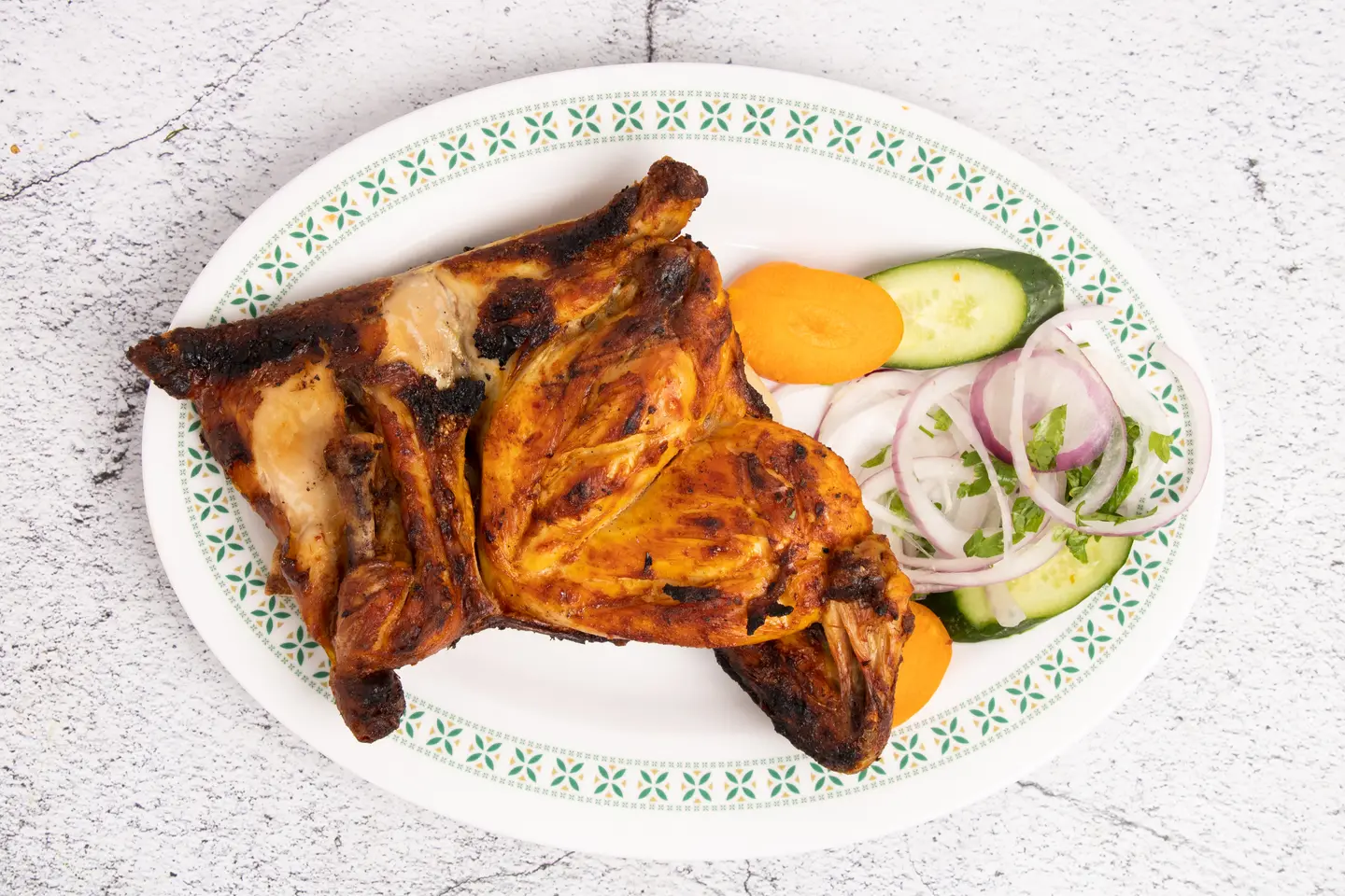 Plain Half Chicken Charcoal