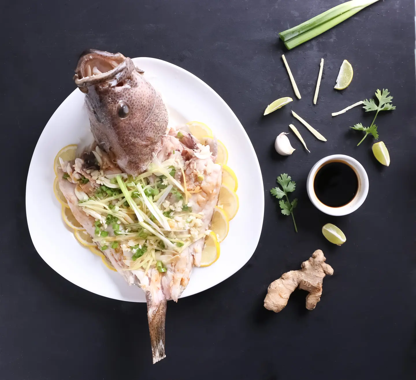 Steamed Fish W/ Garlic