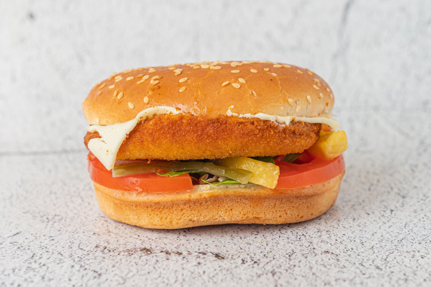 Chicken Burger With Cheese