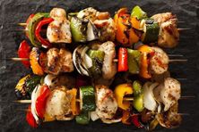 كباب دجاج - كباب دجاج عشر أصياخ