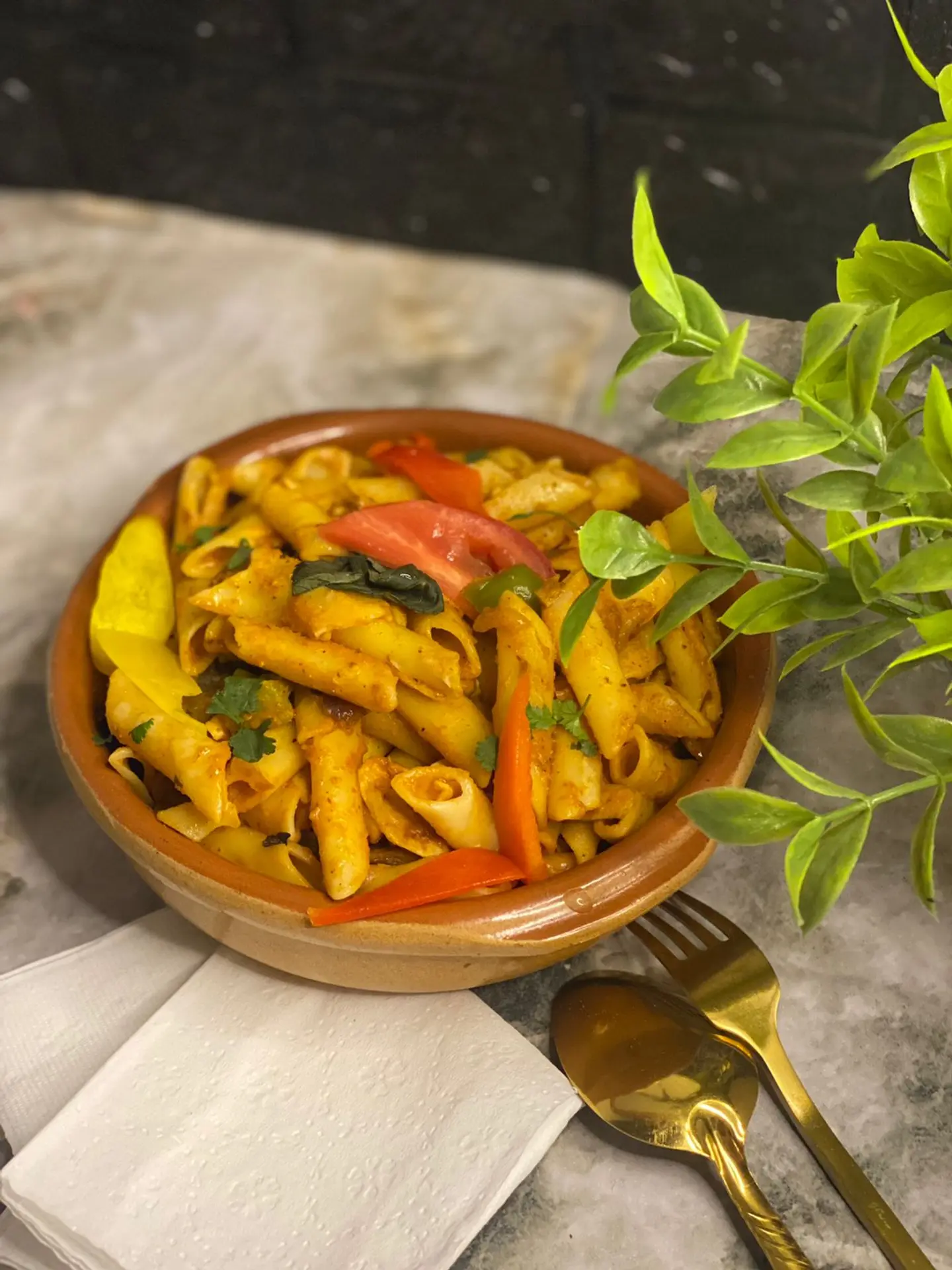 معكرونة بيني دجاج