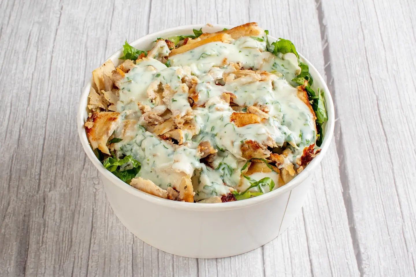 صحن  سلطة الدوحة بالشاورما