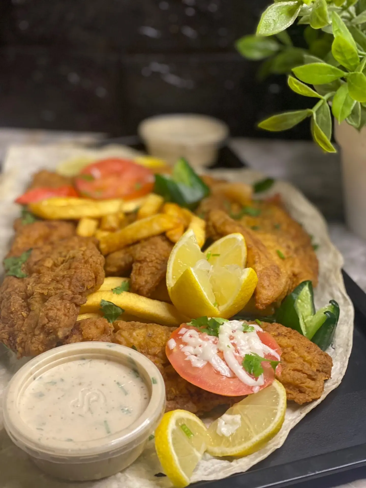 سمك دينيس تركي مقلي