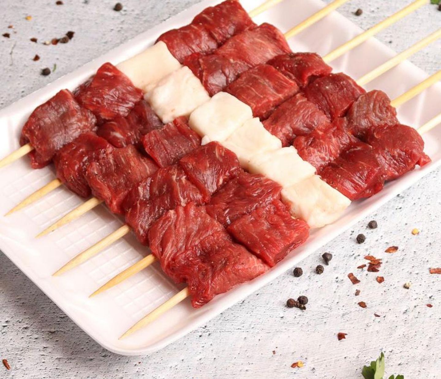Mix Meat Kebab And Awsal