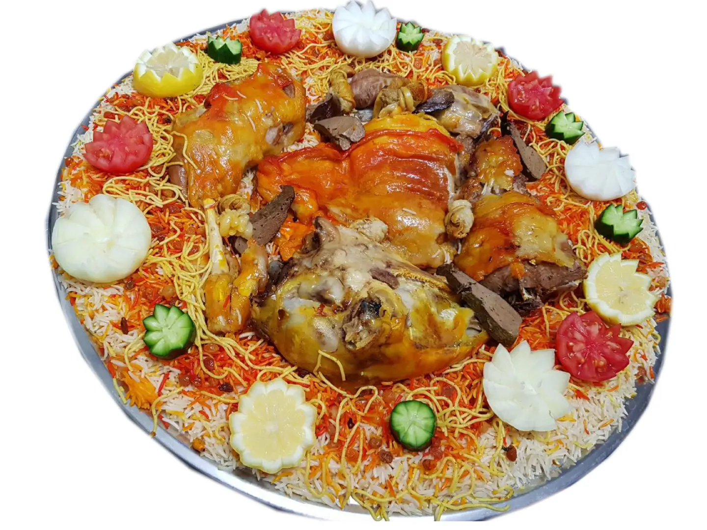 ربع لحم مندي رز شعبي