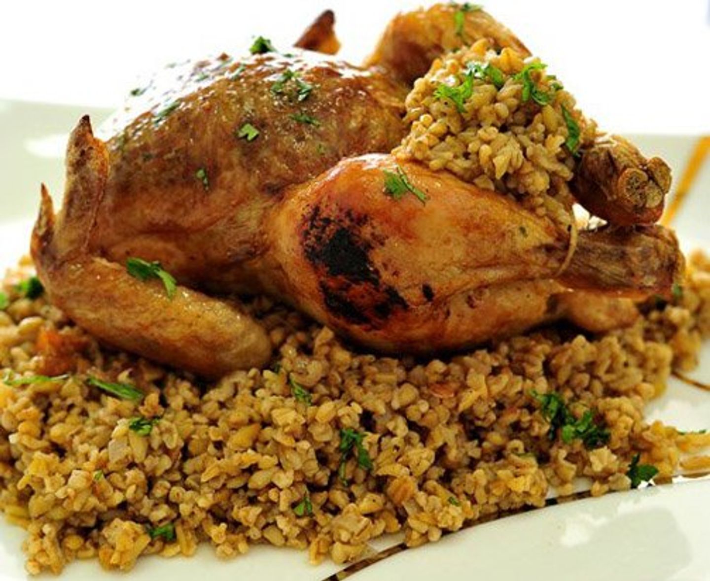 دجاج محشي أرز