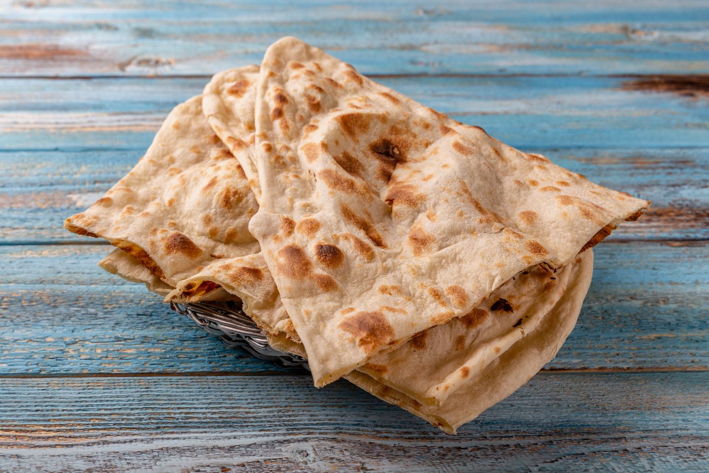 خبز النان بالزبده
