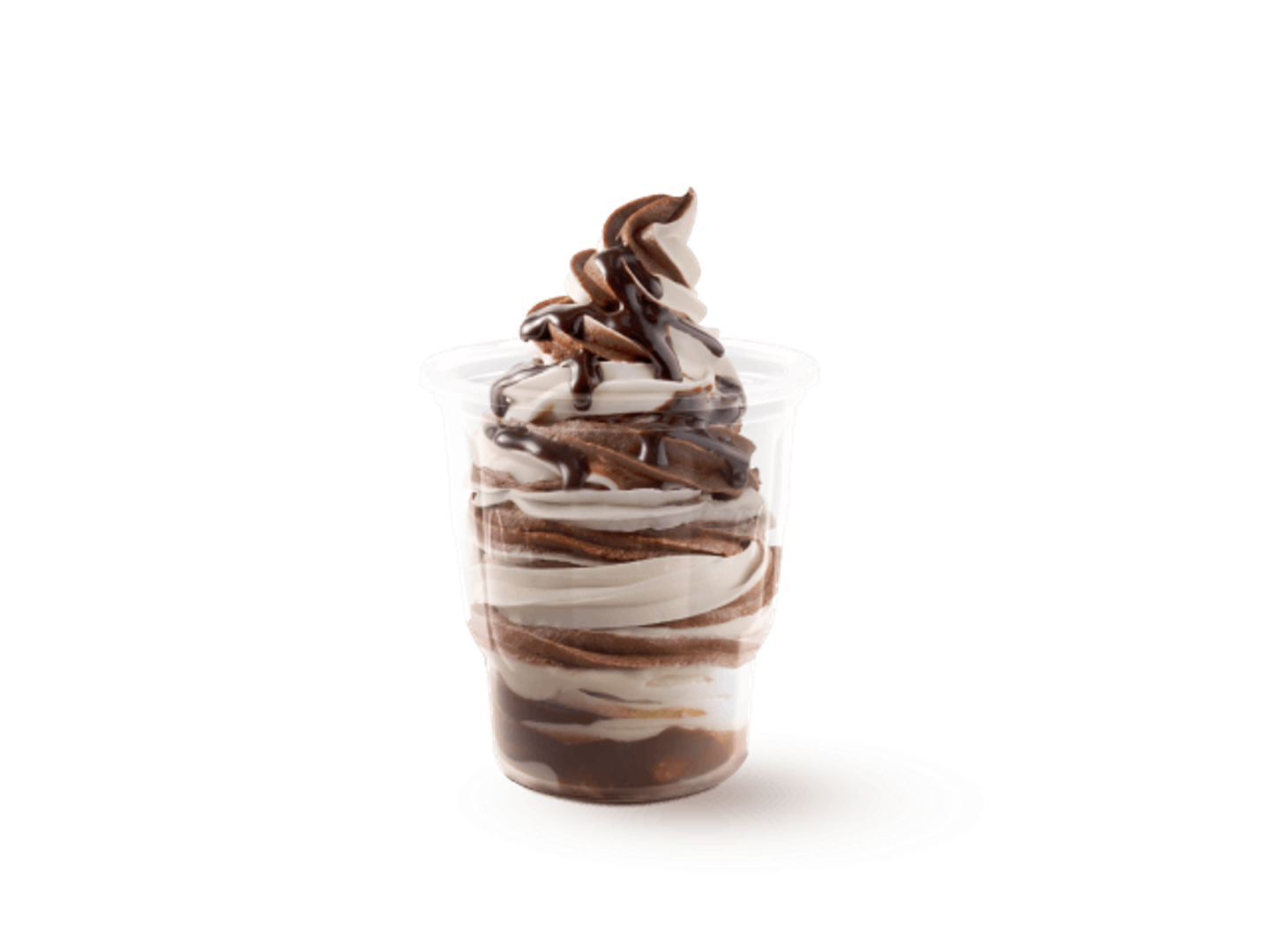 Mixed Sundae With Hot Fudge