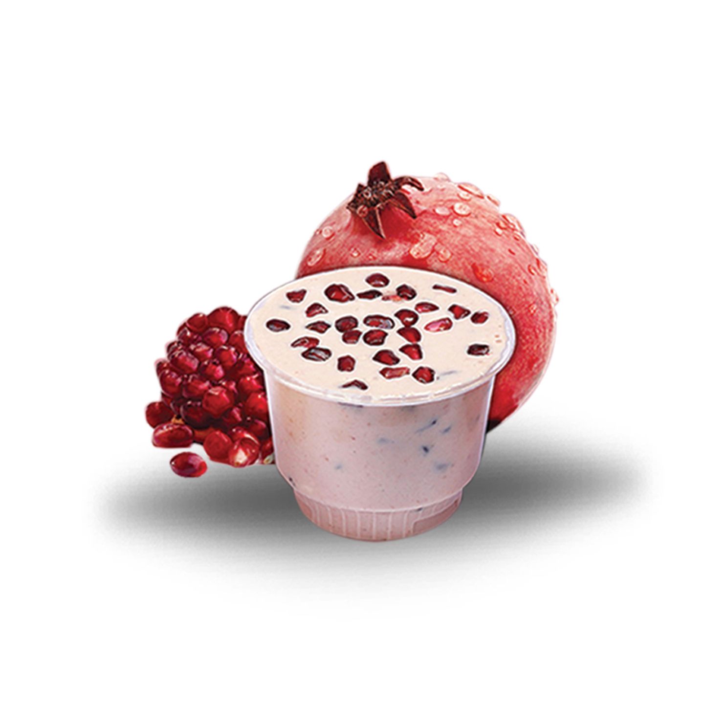 Pomegranate With Cream