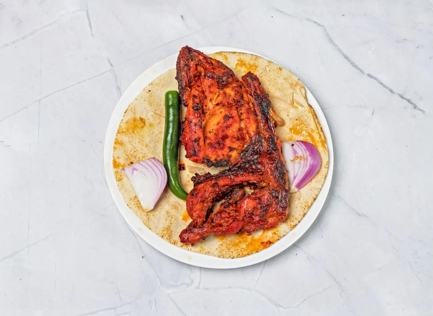 Half Plain Charcoal Chicken