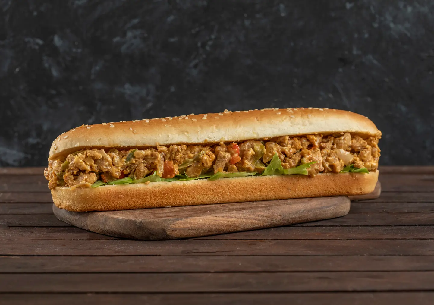 ساندوتش ستيك دجاج بالجبن