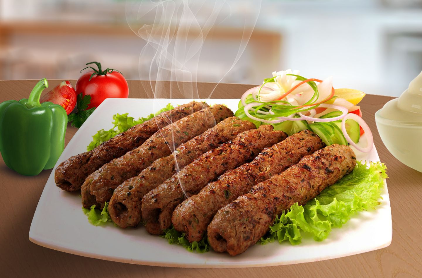 صحن كباب لحم