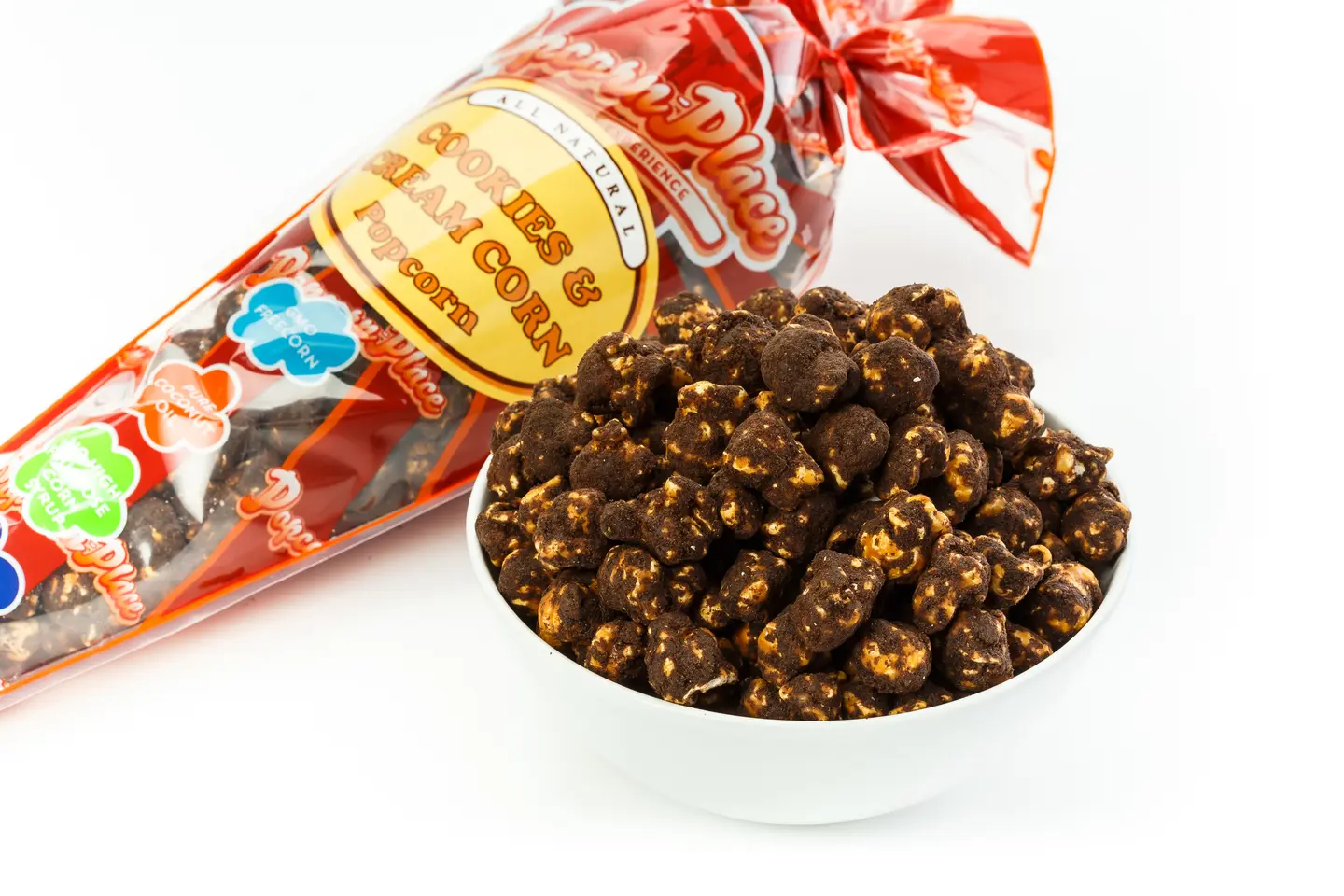 كوكيز بالكريمة  - مخروط عادي