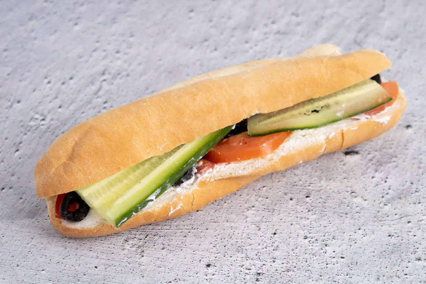 White Cheese + Cucumber And Tomato