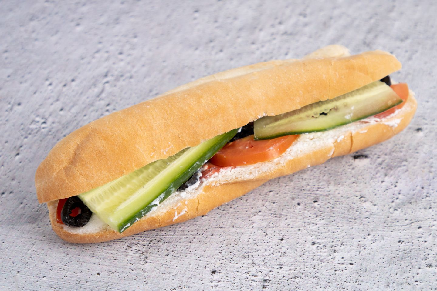 White Cheese + Cucumber And Tomato