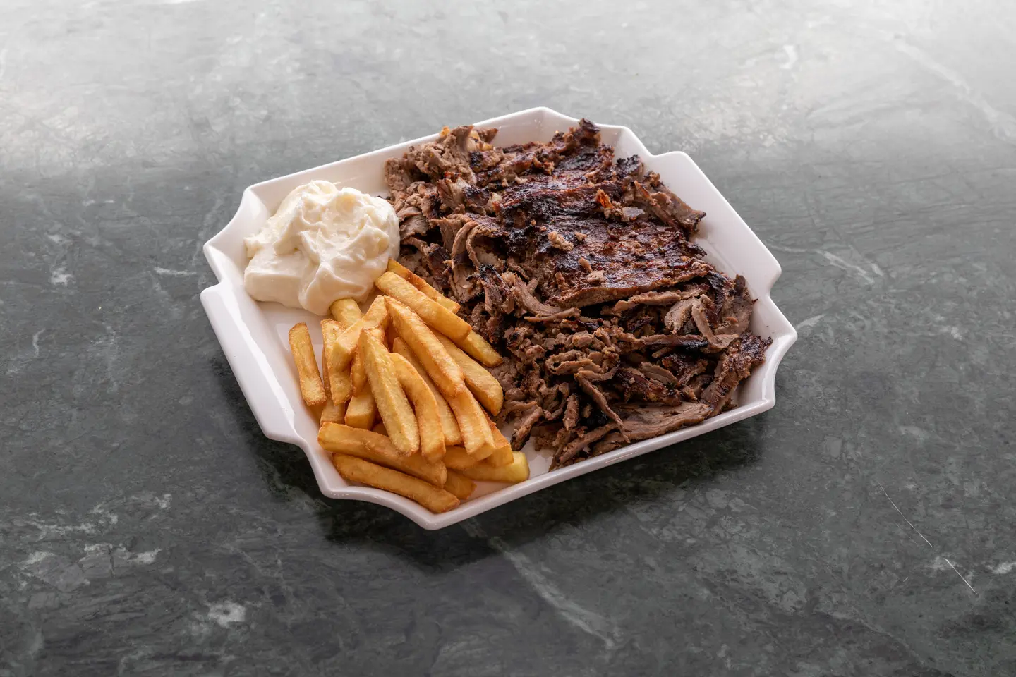 صحن شاورما لحم