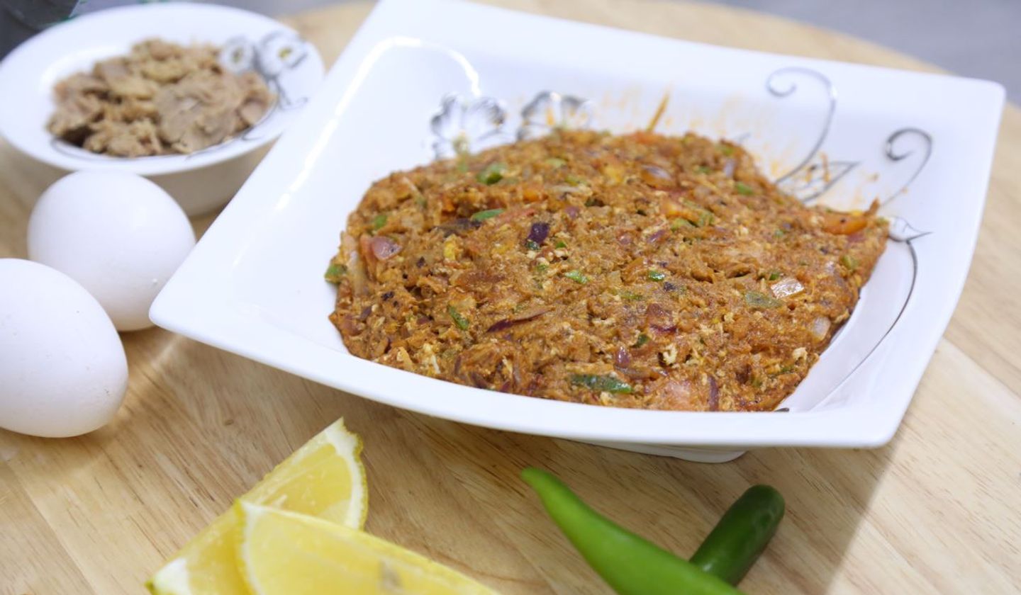 تونة مع بيض