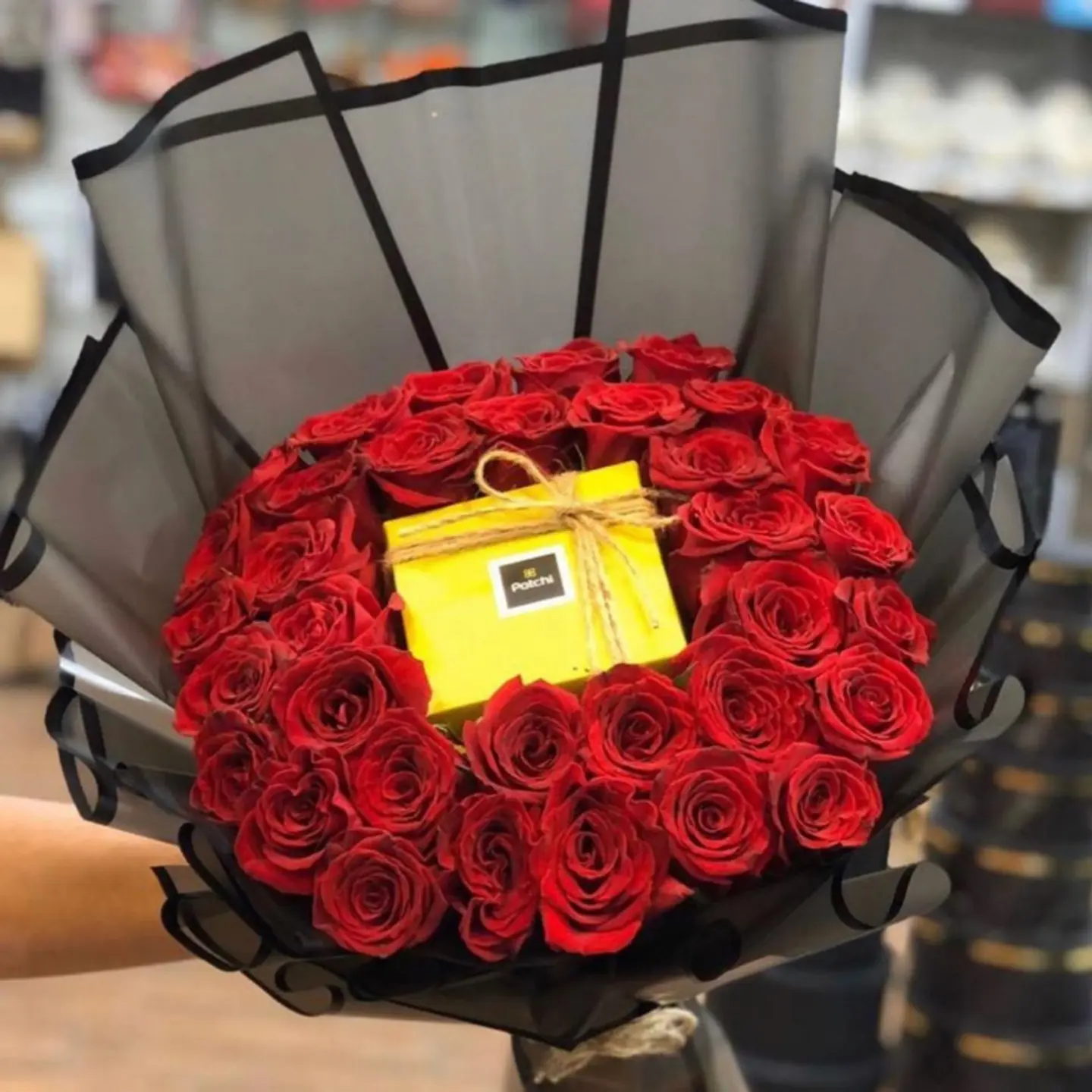 Red Bouquet With Patchi