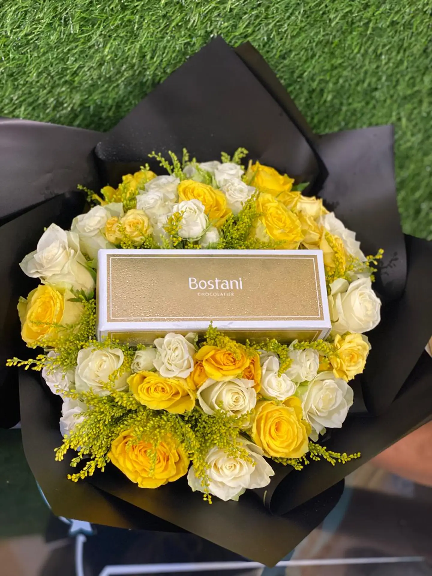Yellow Bouquet With Bostani