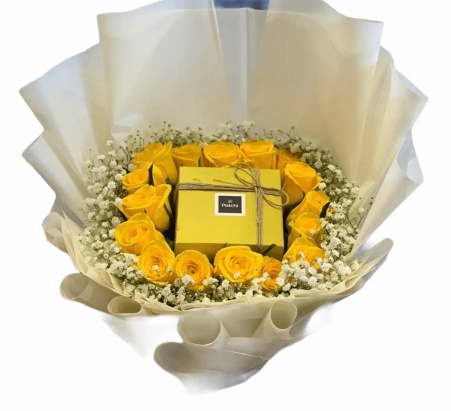 Yellow Bouquet With Patchi