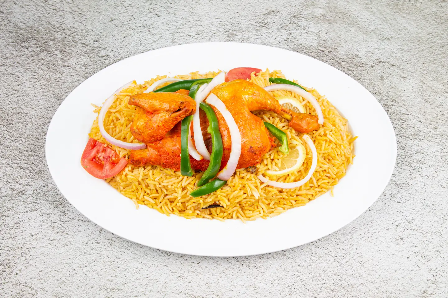 نصف دجاجة مندي بدون رز