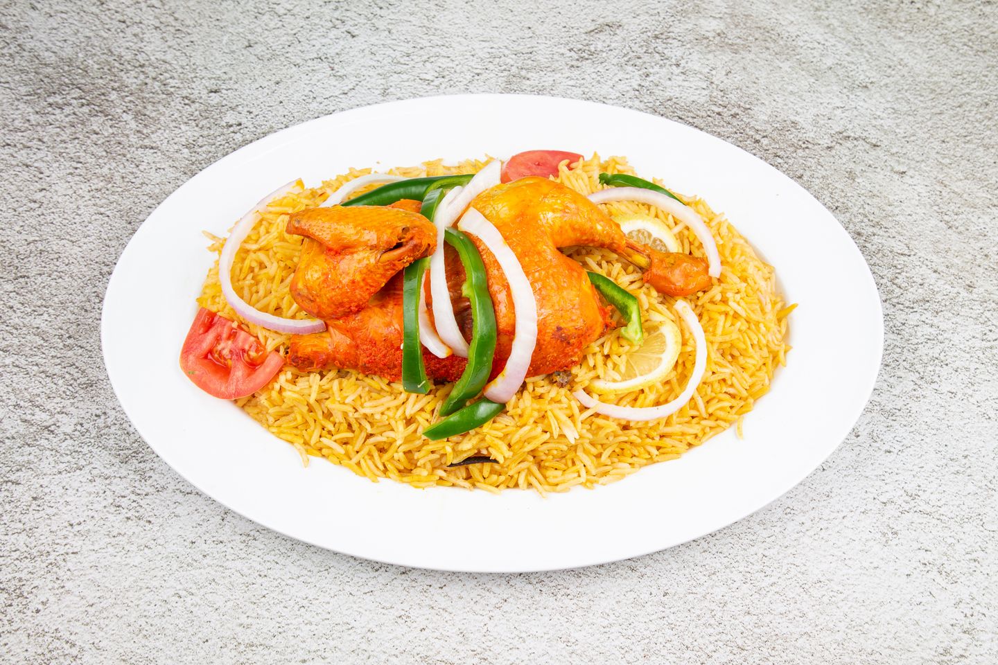 نصف دجاجة مندي بدون رز
