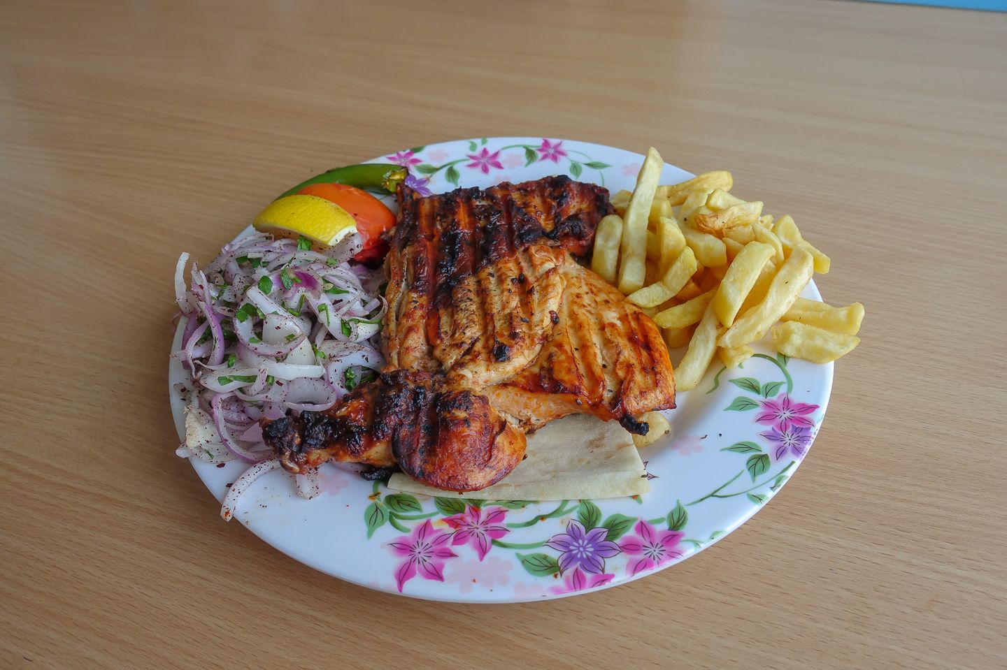 Half Chicken On Charcoal