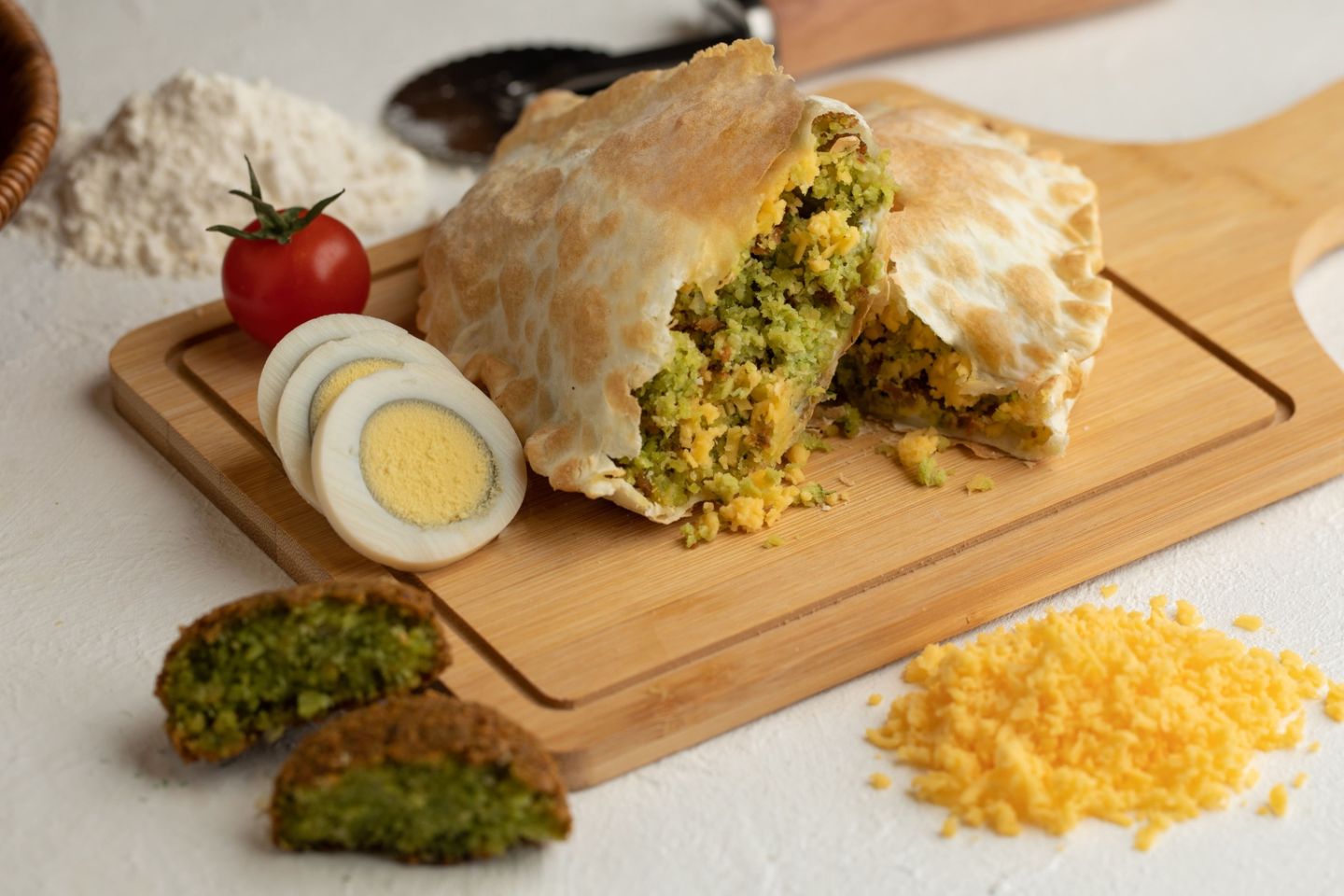 Falafel Pie With Eggs