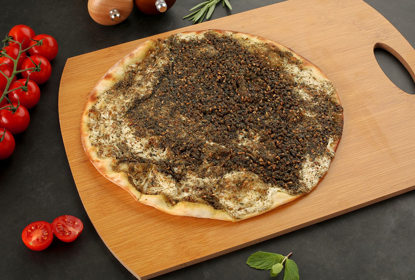 لبنة مع الزعتر
