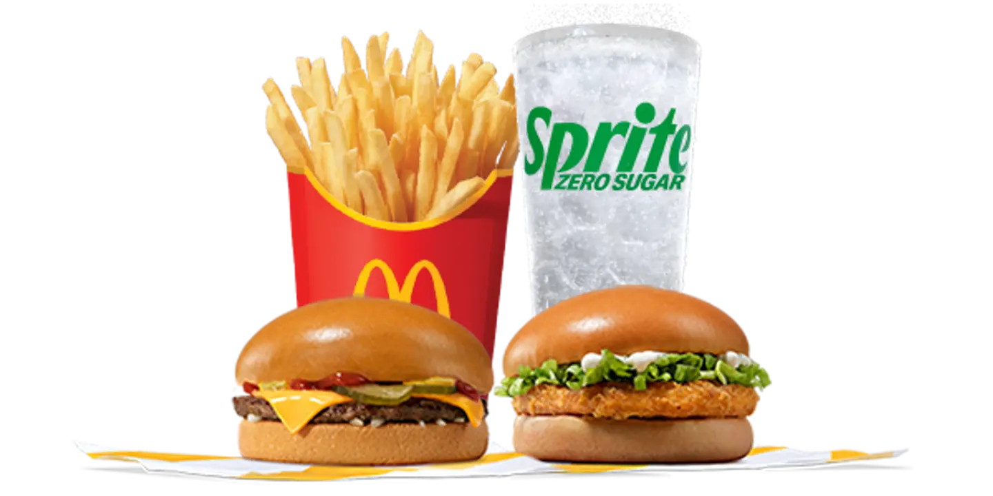 Large Cheeseburger & Chickenburger Meal
