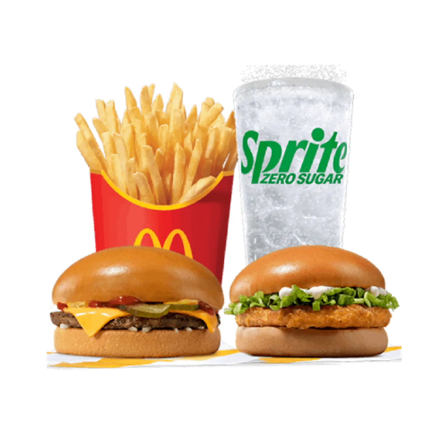 Medium Cheeseburger & Chickenburger Meal
