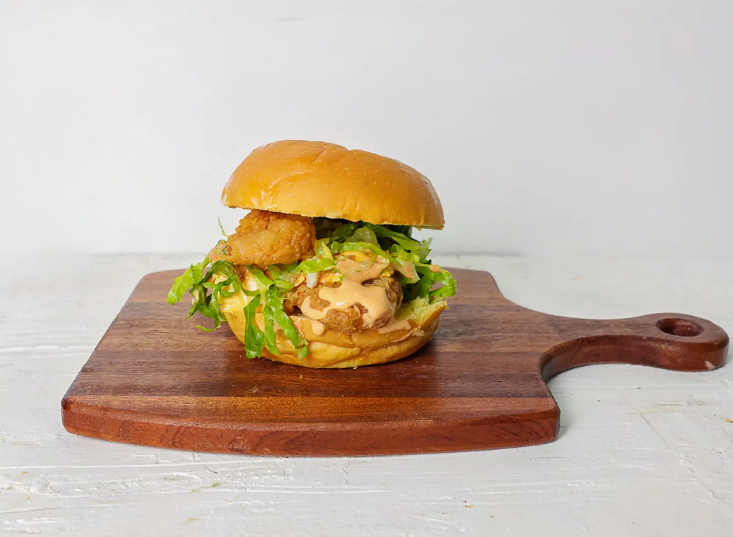 Prawns Burger - Normal With Cheese