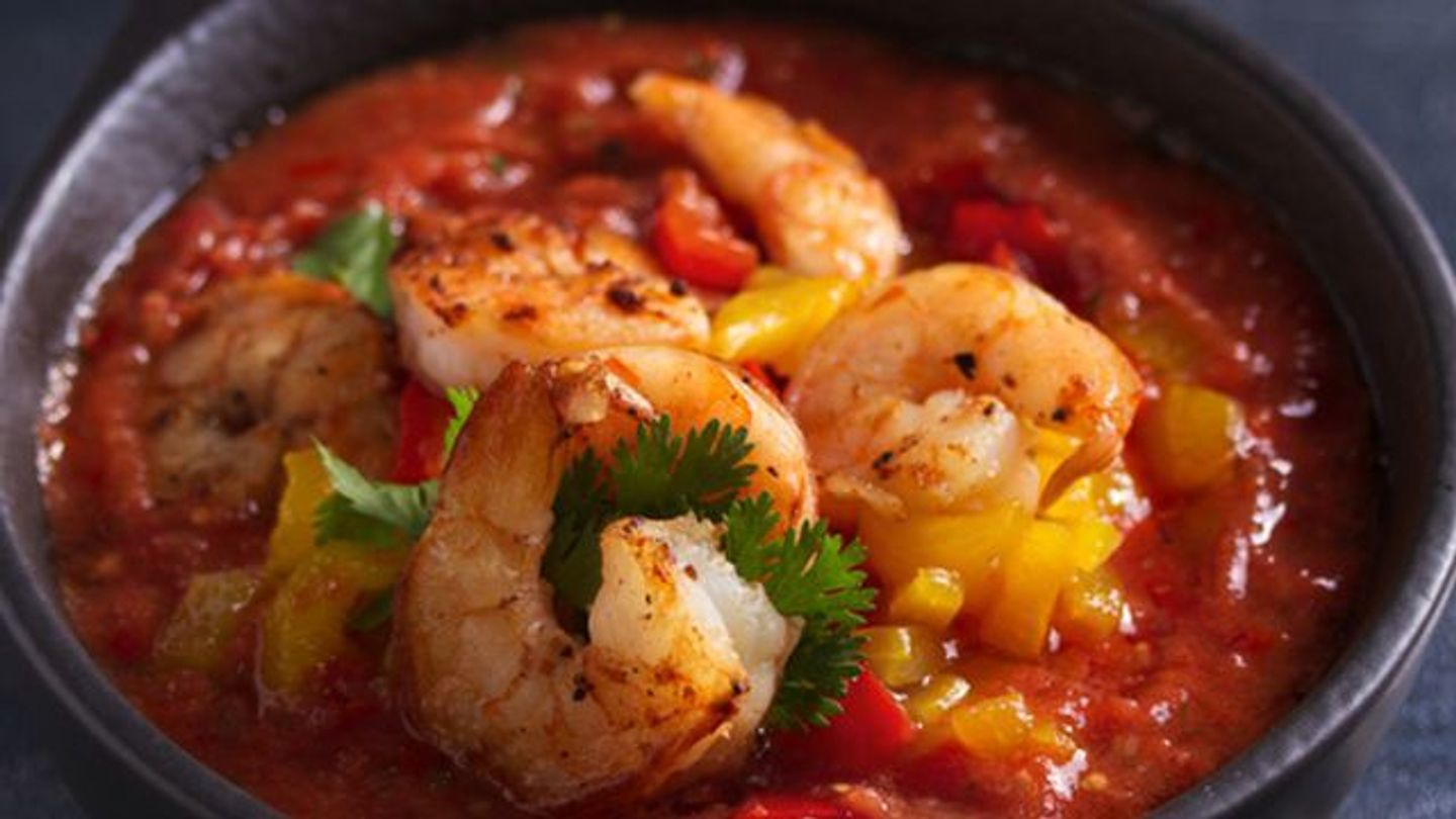 Shrimp With Mozzarella Cheese Tagine