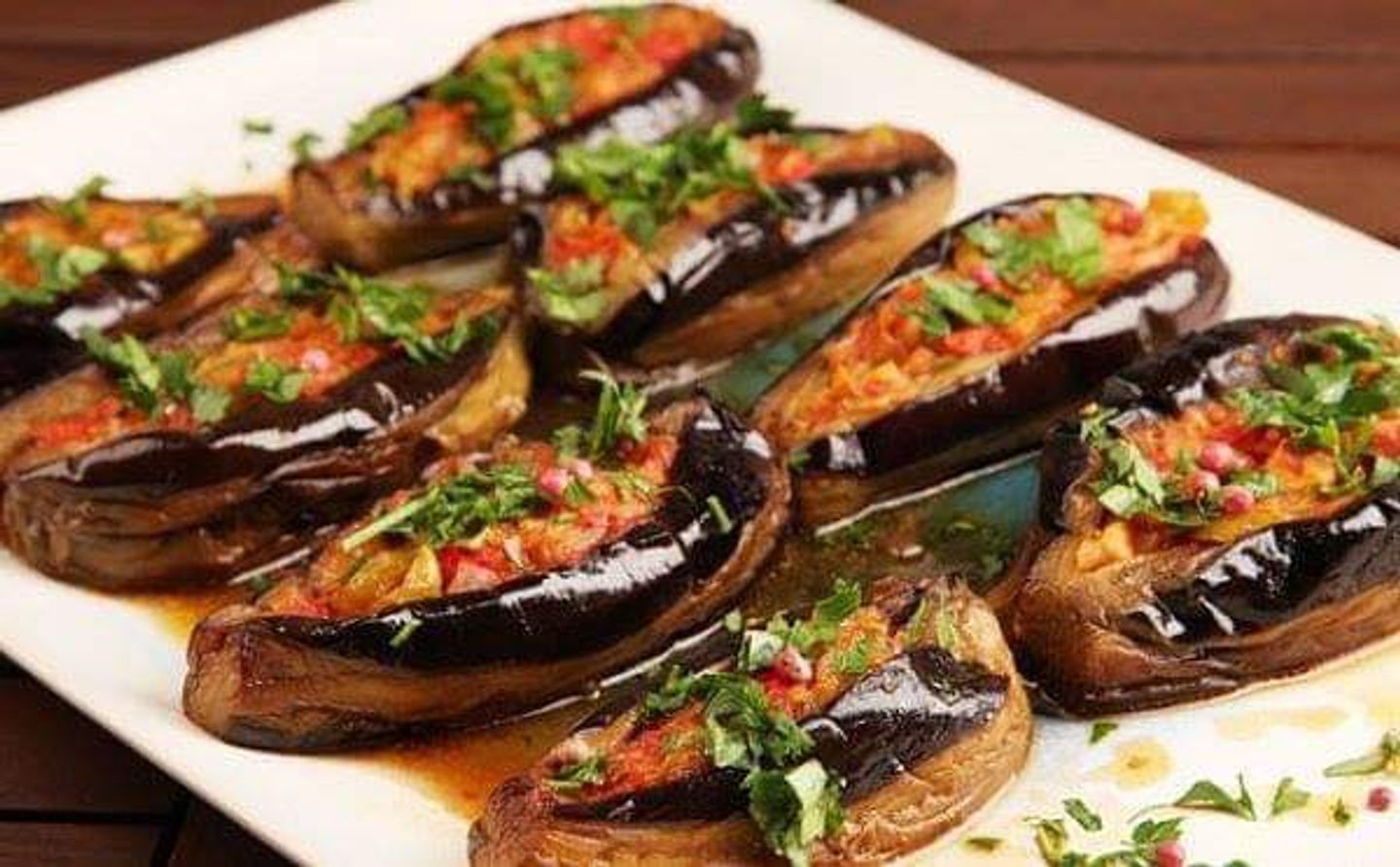 Manzila Eggplant Shami With Nuts
