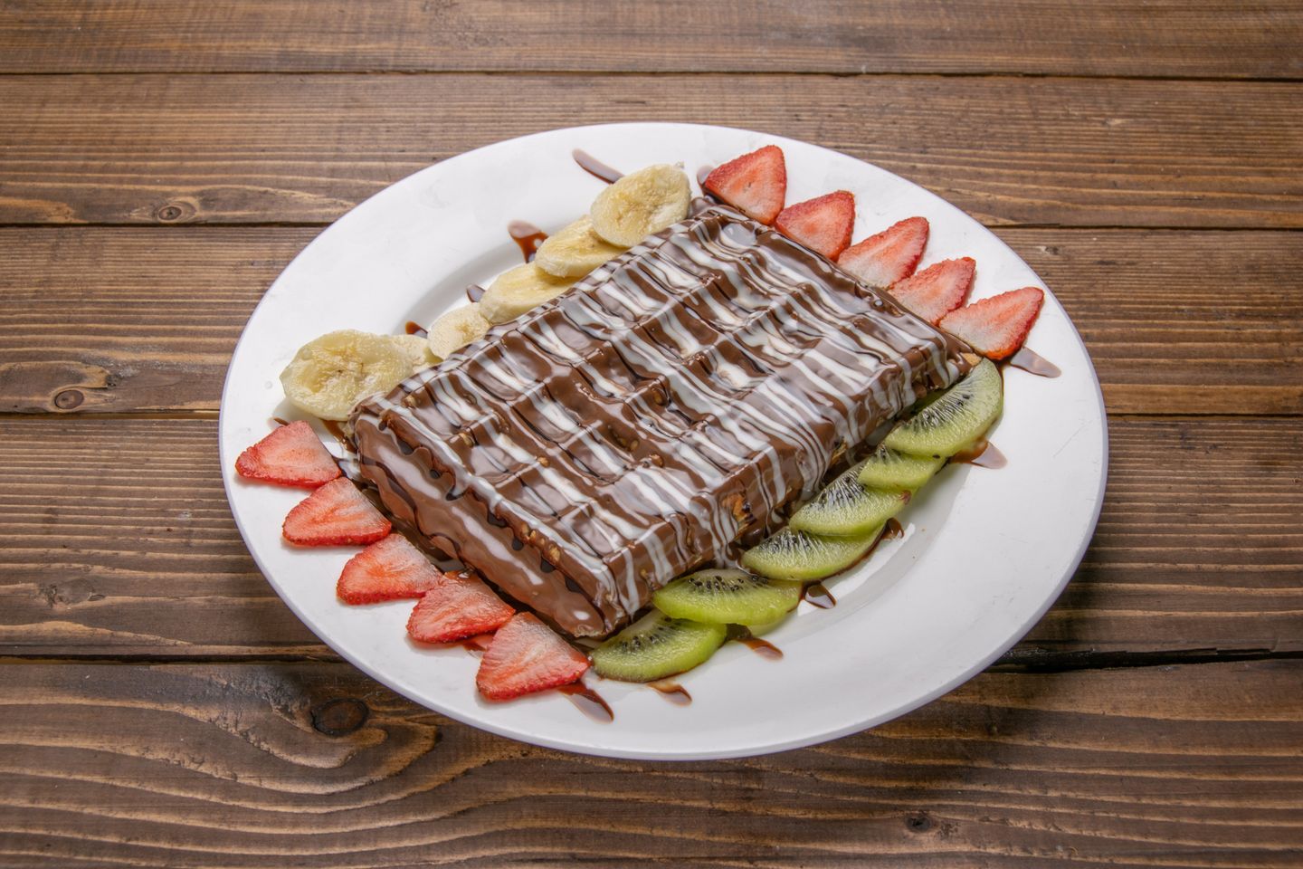 Waffle & Nutella Sandwich & Fruit