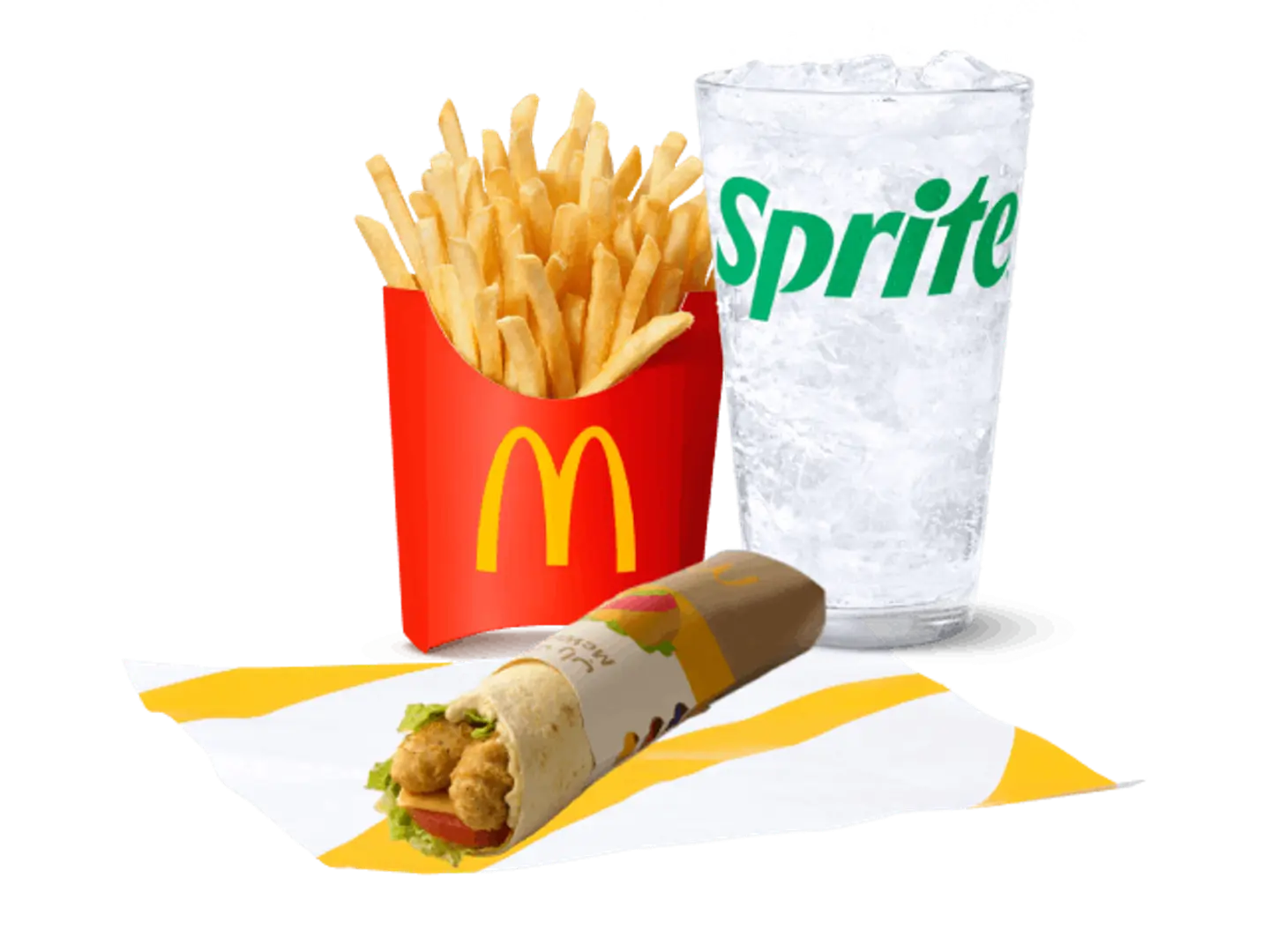 Mc Wrap Garlic Large Meal
