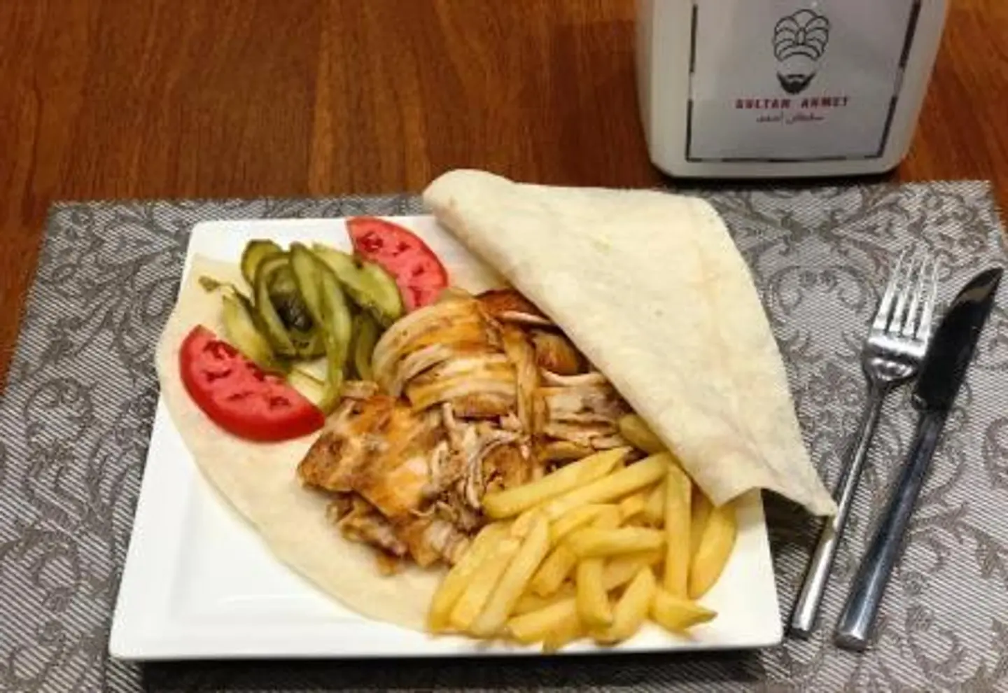 طبق شاورما  دجاج