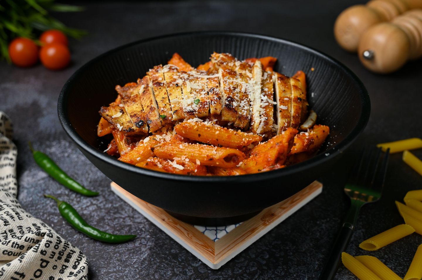 بني اربياتا دجاج (حارة)