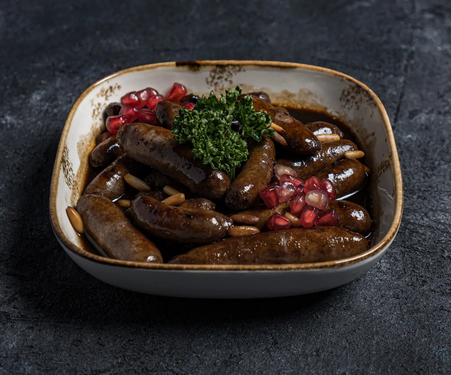 Hotdog With Pomegranate Molasses