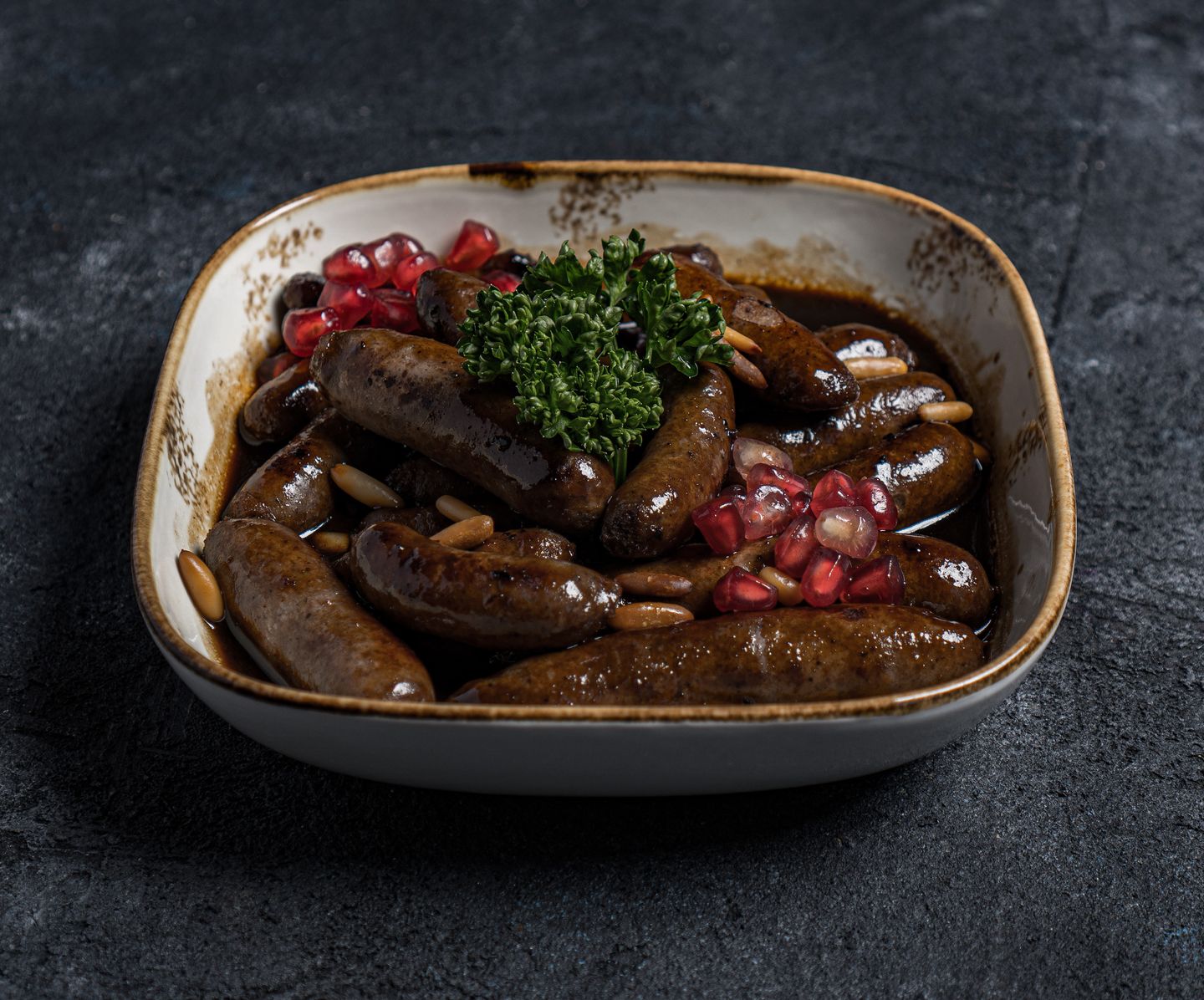 Hotdog With Pomegranate Molasses