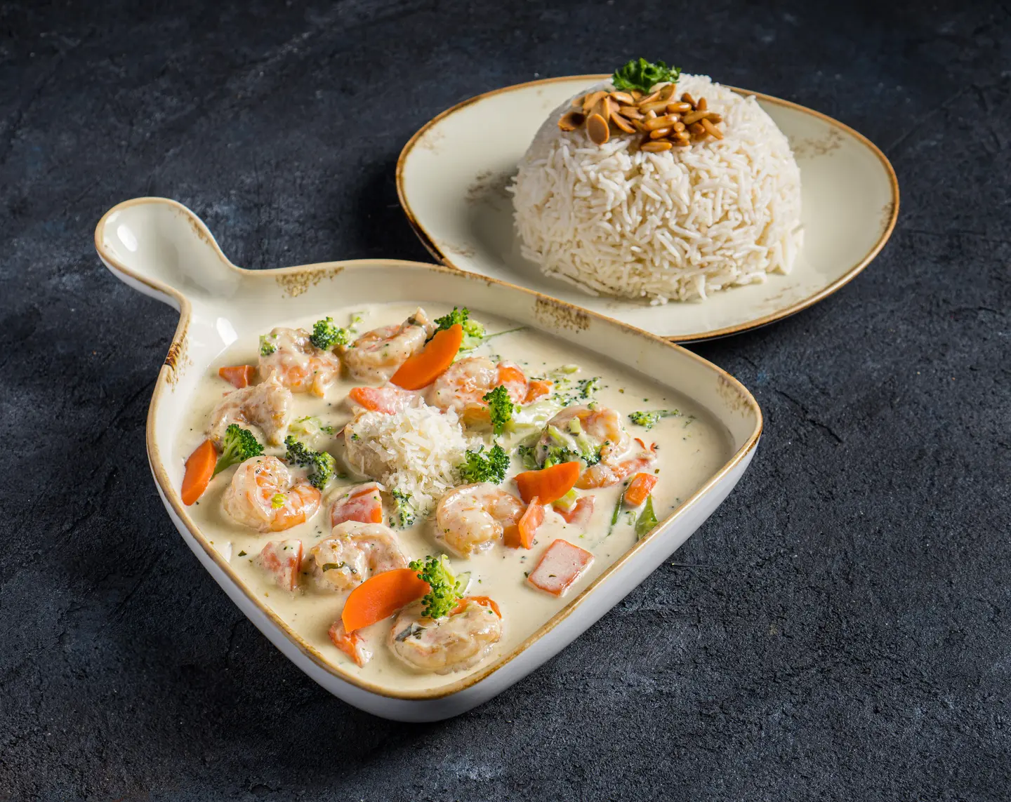 Shrimps With Cream