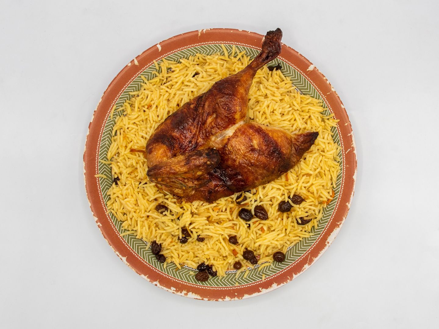 دجاج على الفحم سادة