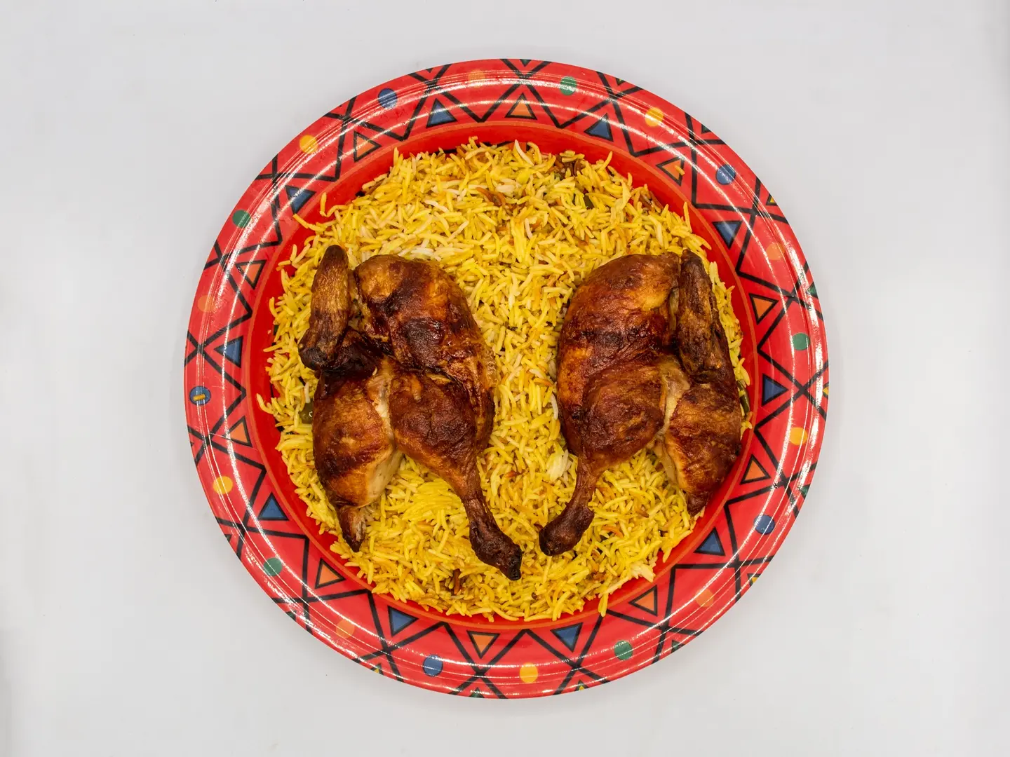 ربع دجاج شواية مع الارز