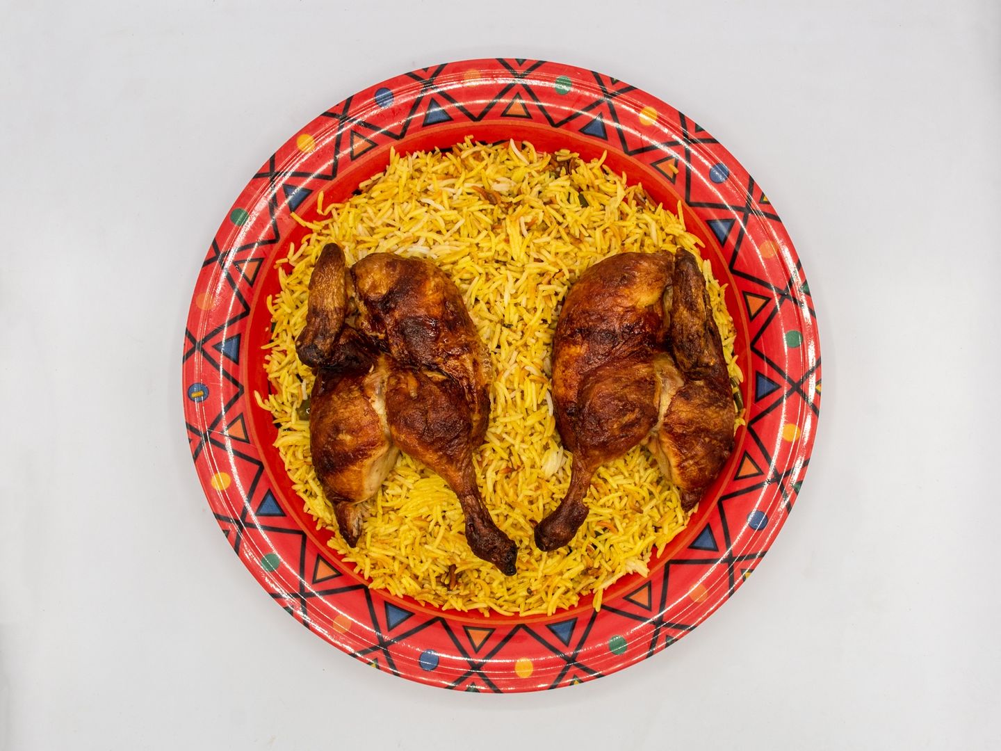 ربع دجاج شواية مع الارز