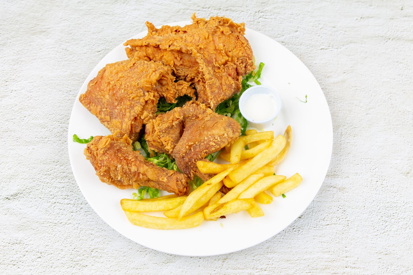 صحن بروستد دجاج
